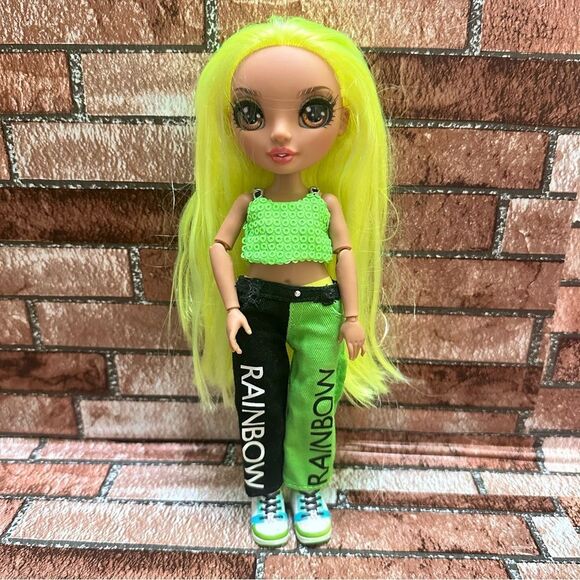 Rainbow 🌈💚High Karma Nichol’s Neon Green 💚doll 9” - Picture 1 of 7
